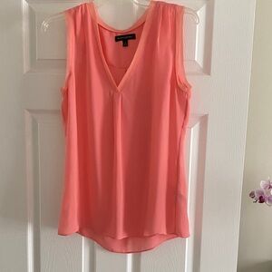NWOT Banana Republic Vivid Coral Sleeveless Blouse